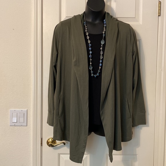 Ava & Viv Tops - Ava &Viv olive green coverup